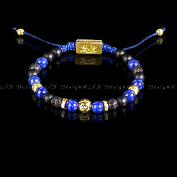 Privilege 925 Multicolor -Lapis Lazuli - Lávakő-Arany Hematit-Matt Ónix