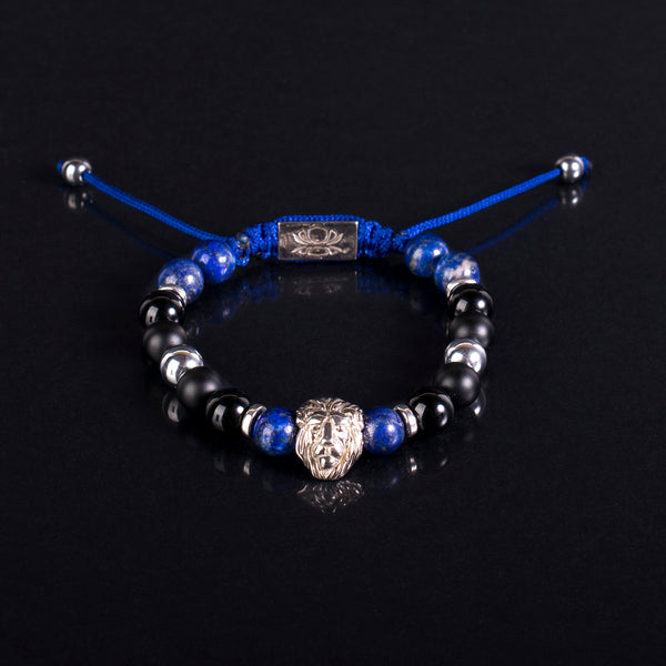 Privilege 925 Limitált Oroszlán- Lápisz Lazuli – Ezüst Hematit - Ónix - Matt Ónix