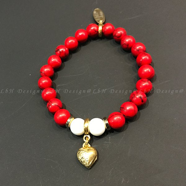 Red Howlite - Shell - L'AMOUR