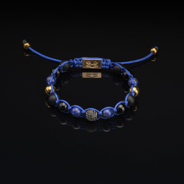 Privilege 925 - "Big Boy 8mm" -Lapis Lazuli-Matte Onyx-Onyx-Golden Hematite