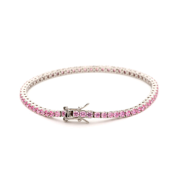 Privilege 925 Tennis Bracelet - Pink Zirconia