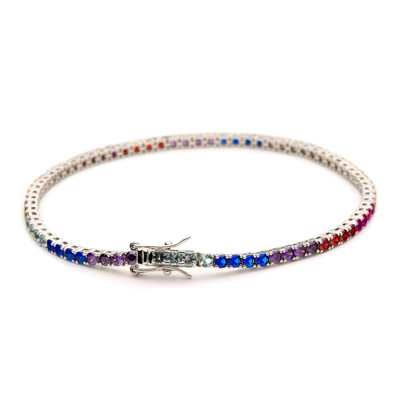 Privilege 925 Tennis Bracelet - Multicolor Zirconia