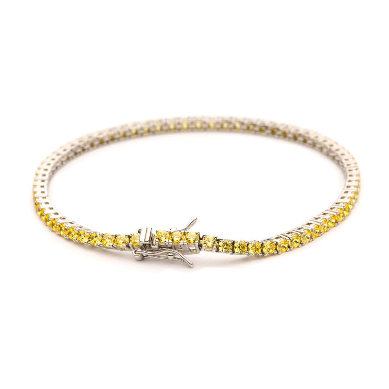 Privilege 925 Tennis Bracelet - Golden Zirconia