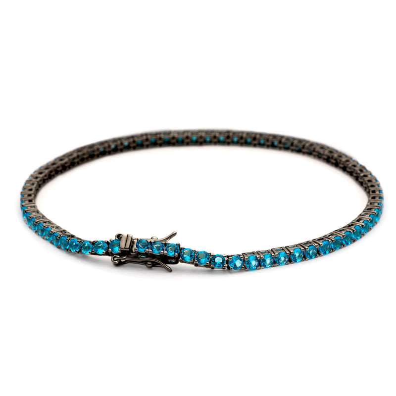 Privilege 925 Tennis Bracelet - Light Blue Zirconia