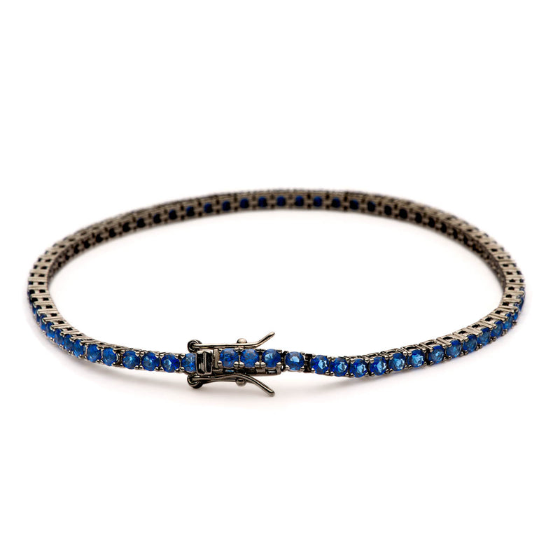 Privilege 925 Tennis Bracelet - Dark Blue Zirconia